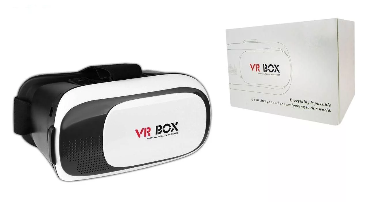 هدست واقعیت مجازی وی آر باکس مدل VR Box به همراه DVD نرم افزار و پنکه همراه microUSB