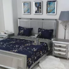 روکش لحاف مدل شکوفه دو نفره سایز 220×240 سانتی متر