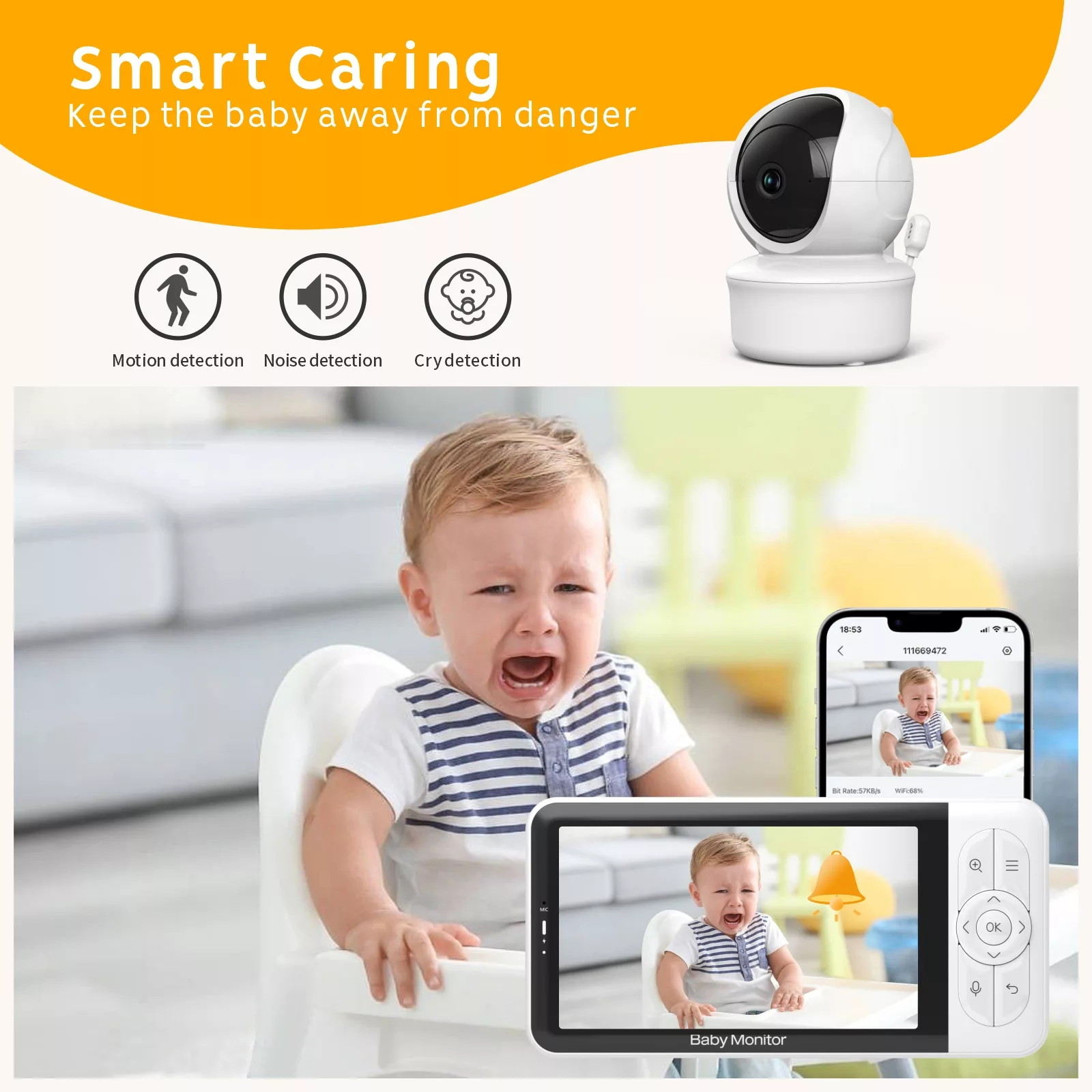 دوربین کنترل کودک مدل B6-T