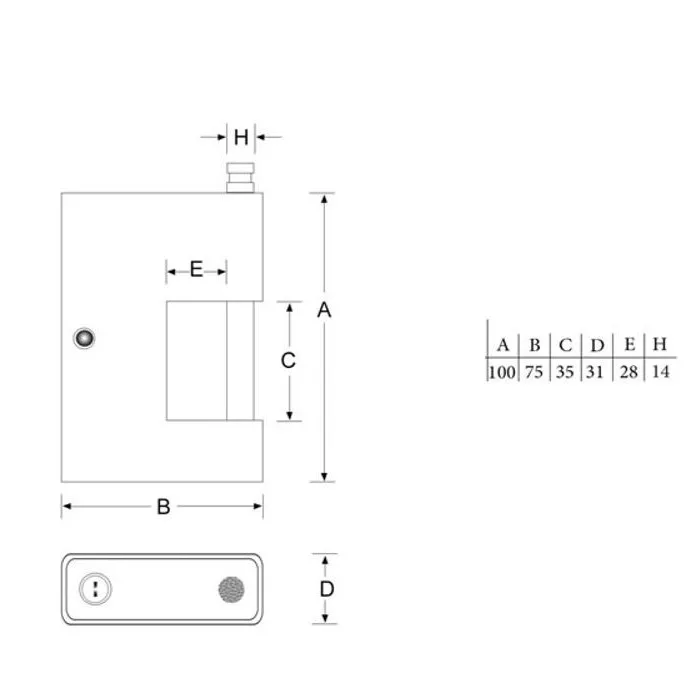 قفل کتابی پارس مدل 1000FSP