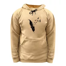 هودی زنانه مدل پر رنگ کرم