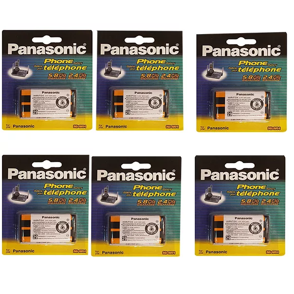 باتری تلفن بی سیم پاناسونیک مدل HHR-P104A//1B بسته 6 عددی