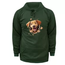 هودی زنانه مدل سگ کد ۸ رنگ یشمی