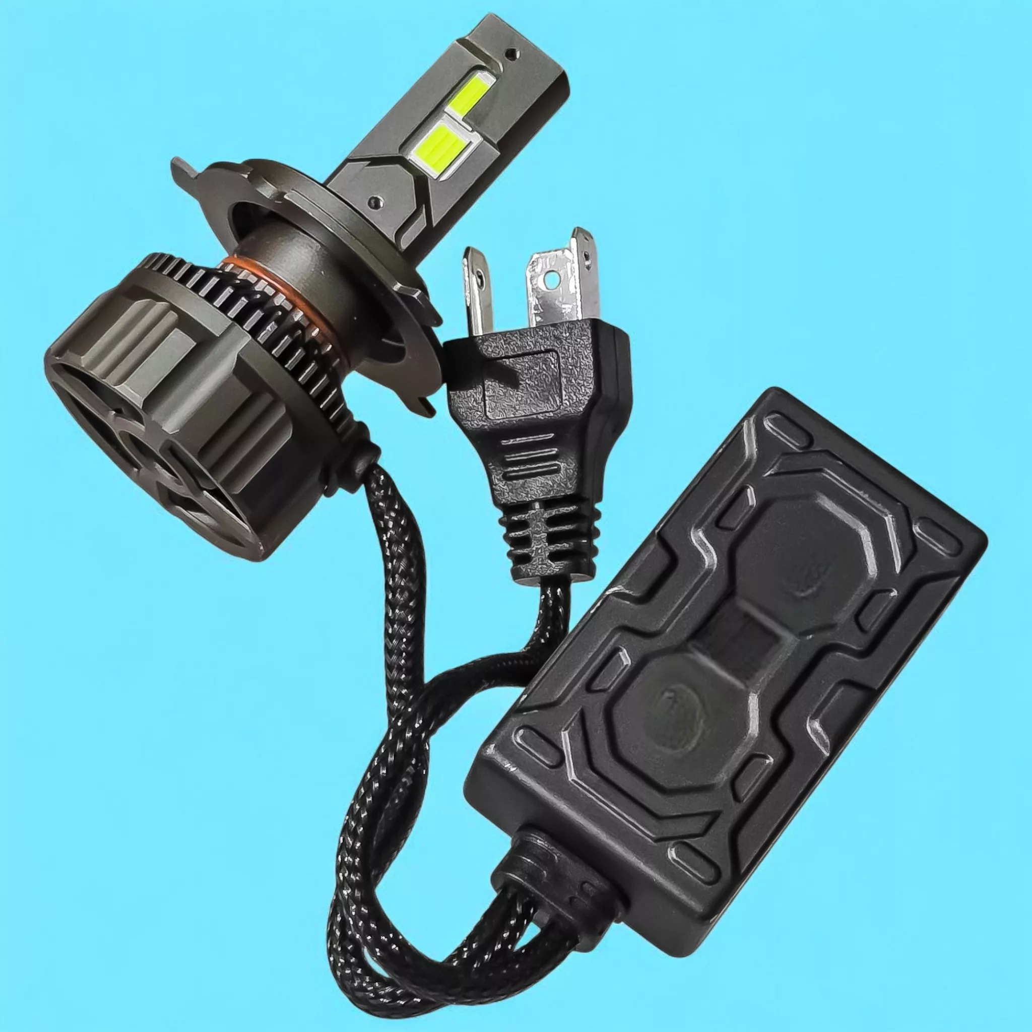 لامپ نور پایین و نور بالا چراغ جلو تک حالته بست یدک مدل یخی کد X11 با پایه H4 مناسب برای پیکان بسته ۲ عددی