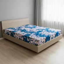 ملحفه آدنو مدل شکوفه کد CH60 دونفره سایز 180×200 سانتی متر