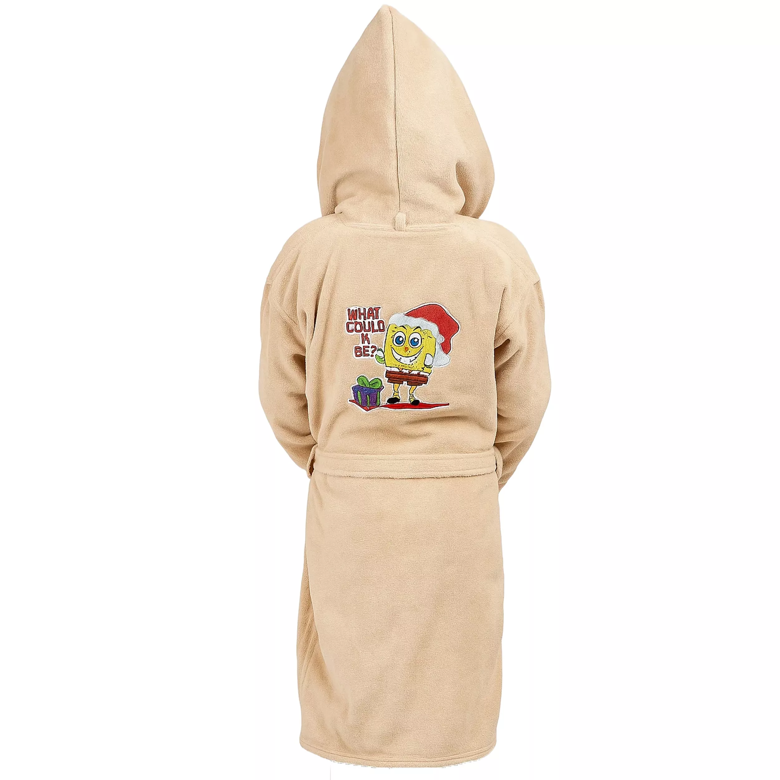 حوله پالتویی کودک زمرد حریر مدل اسپرت طرح باب اسفنجی سایز 80