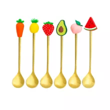 قاشق کودک هاودلی مدل میوه ای بسته 6 عددی