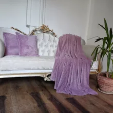 شال مبل مدل کرکره ای پلیسه کد 061 سایز 220×200 سانتی متر به همراه کوسن