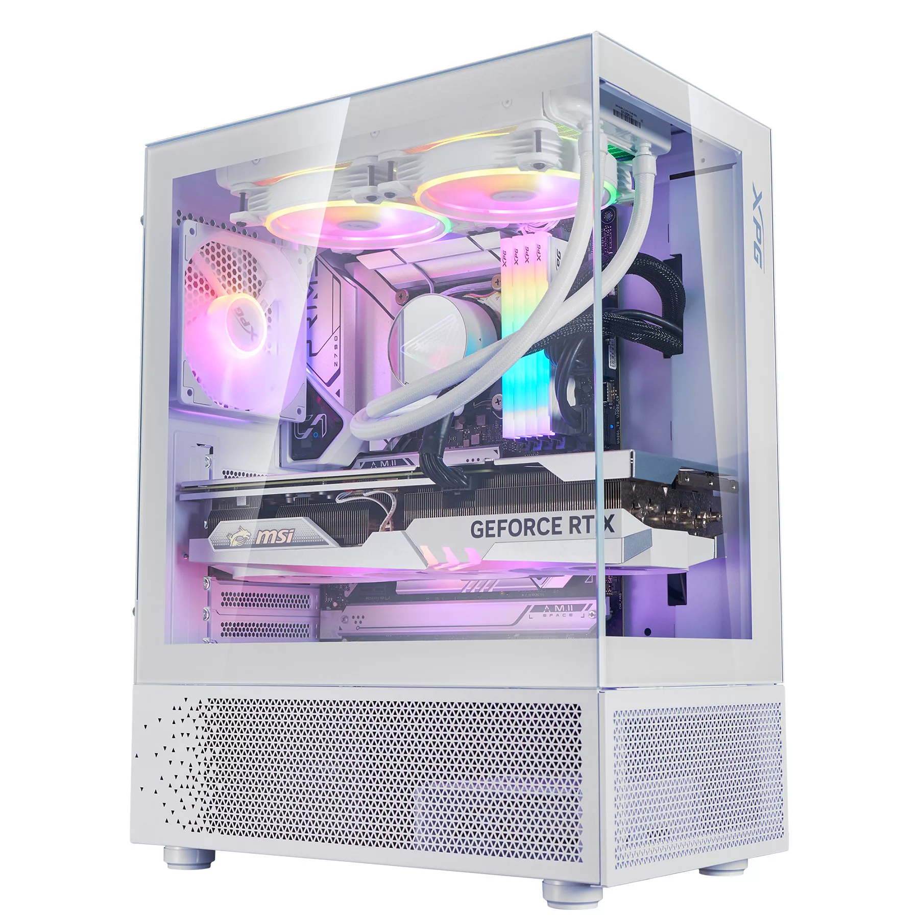 کیس کامپیوتر ای دیتا ایکس پی جی مدل INVADER X MINI WHITE