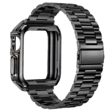 بند آلتیمیت شیلد مدل 3BLX مناسب برای اپل واچ سری 7/8/9 سایز 45 میلی متری به همراه کاور