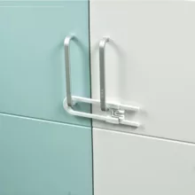 قفل کشویی یو شکل نینو بسته 2 عددی