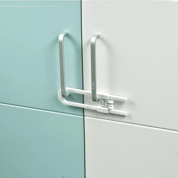 قفل کشویی یو شکل نینو بسته 2 عددی