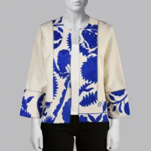 کت زنانه مدل MDSS-CH1706 رنگ آبی