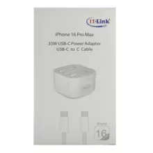 شارژر دیواری 35 وات آی تی لینک مدل iPhone 16 Pro Max A2344 به همراه کابل USB-C