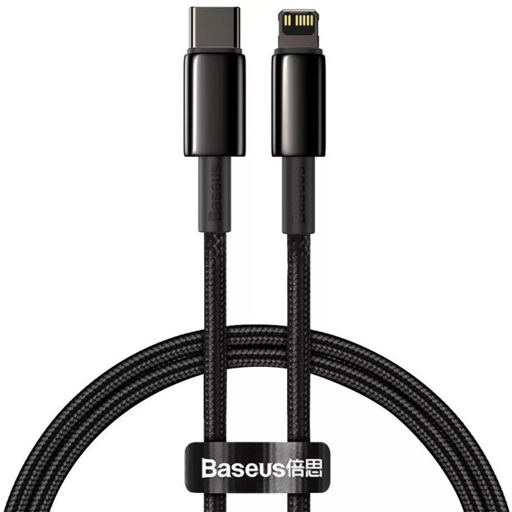 کابل تبدیل USB-C به لایتنینگ باسئوس مدل Tungsten طول 2 متر