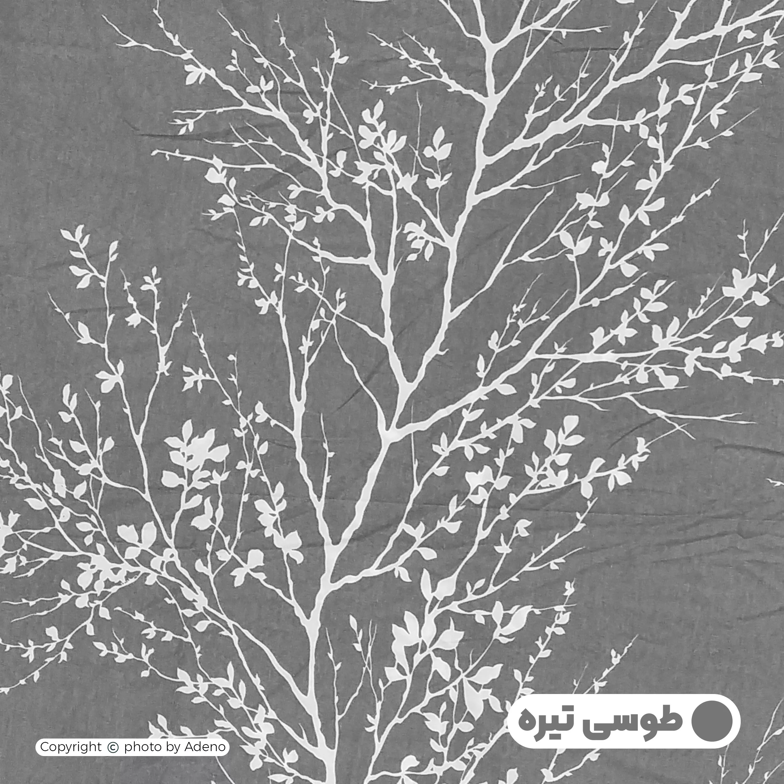 ملحفه آدنو مدل شاخه کد IR132 یک نفره سایز 120x200 سانتی متر