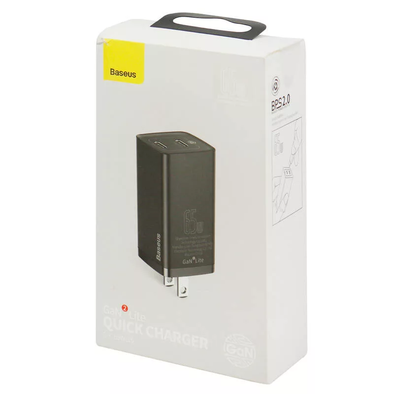 شارژر دیواری باسئوس مدل GaN2 Lite Charger 65W CCGAN2L-F