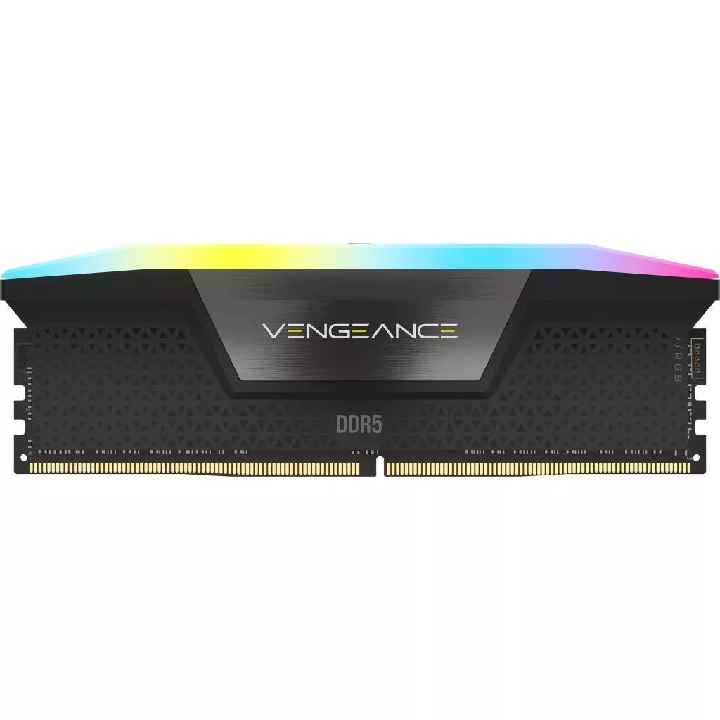 رم دسکتاپ DDR5 دو کاناله 6000 مگاهرتز CL40 کورسیر مدل VENGEANCE RGB ظرفیت 64 گیگابایت