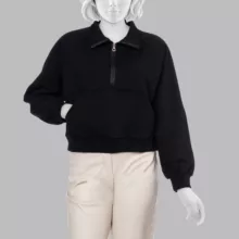 سویشرت زنانه سیکس زیرو ناین مدل 1218 رنگ مشکی