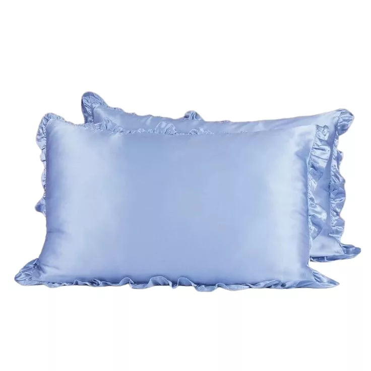 روبالشی مدل ساتن چین دار مجموعه 2 عددی