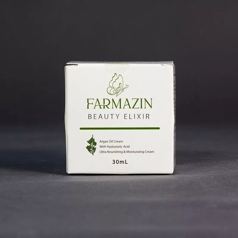کرم مرطوب کننده دست و صورت فارمازین مدل روغن آرگان مناسب برای پوست خشک حجم 30 میلی لیتر مجموعه دو عددی