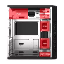 کیس کامپیوتر هایپرکوول مدل J07-USB3.0