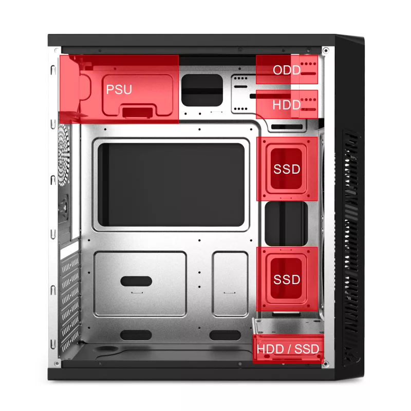 کیس کامپیوتر هایپرکوول مدل J04-USB3.0