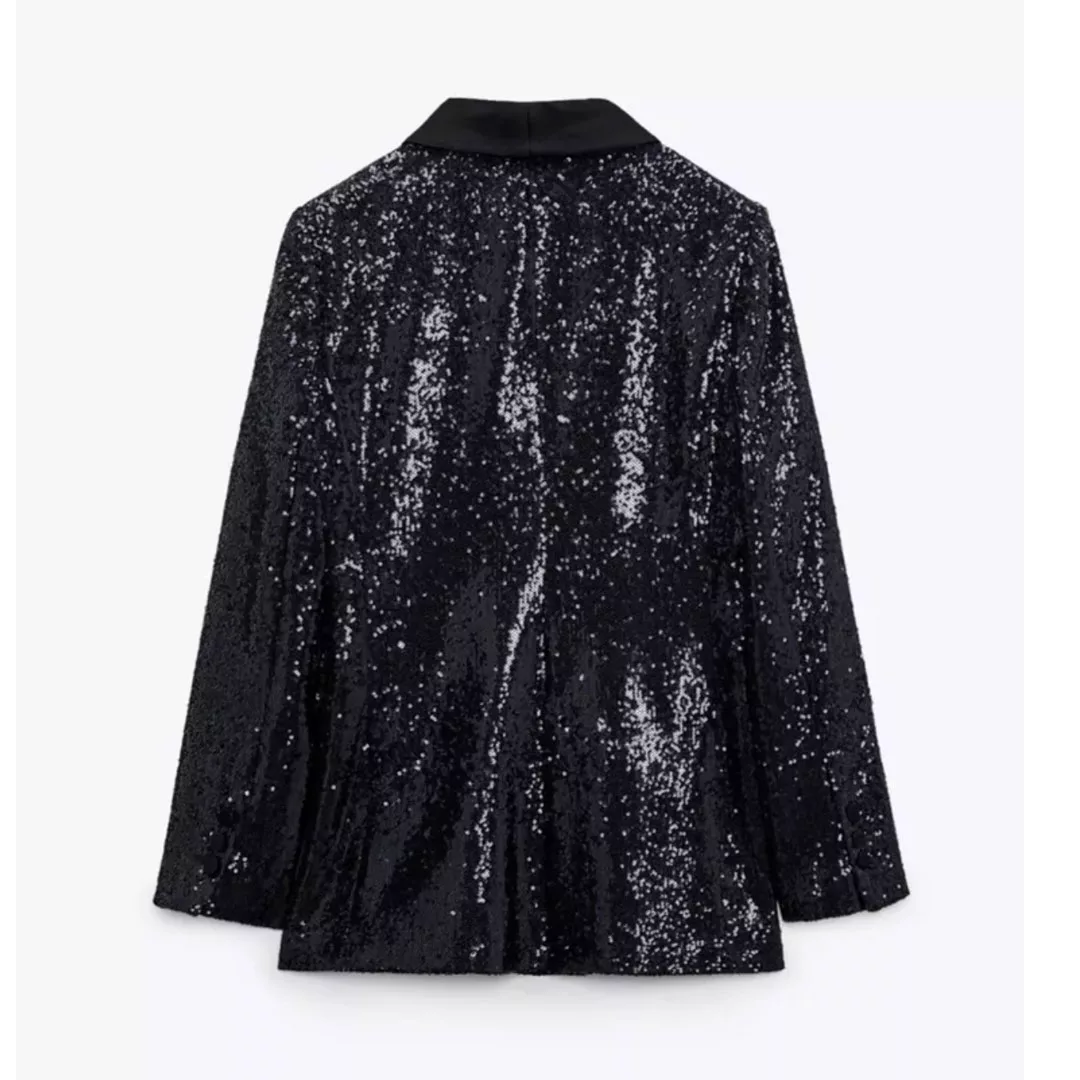 کت زنانه مدل بلیزر پولکی