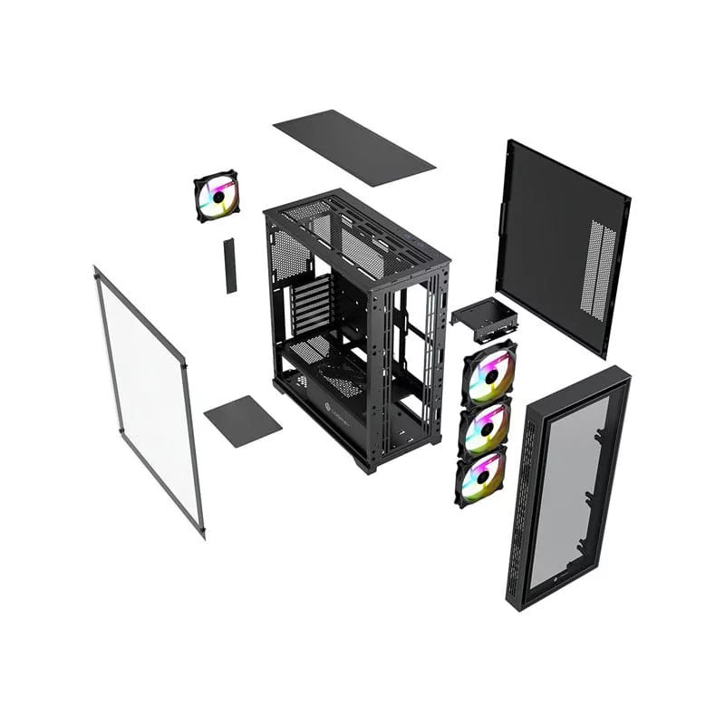 کیس کامپیوتر لاجی کی مدل LK-C465B