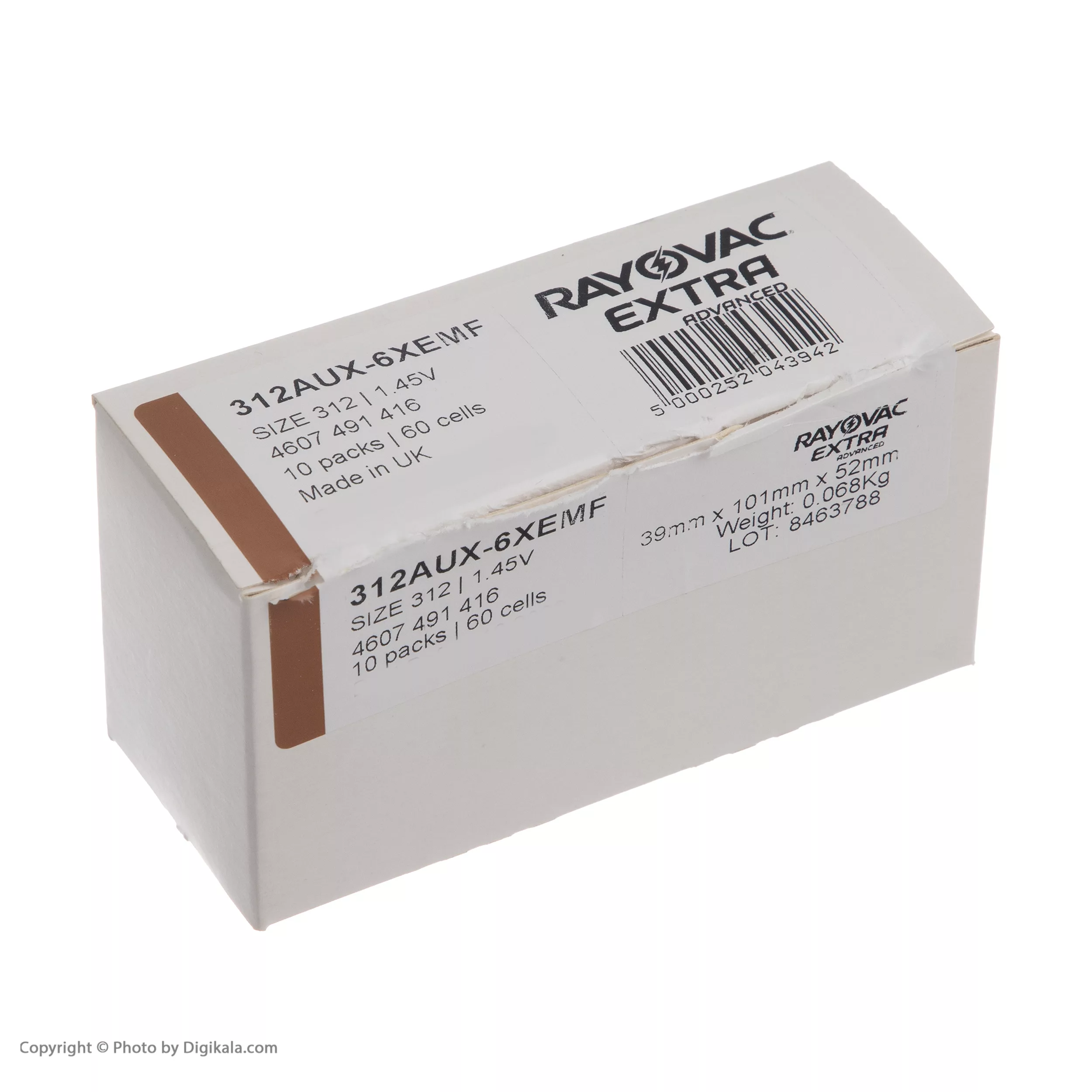 باتری سمعک ریوواک کد 312 بسته 60 عددی