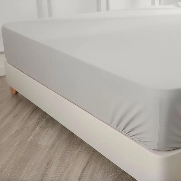 ملحفه نخ پنبه انگلیش هوم مدل Plain دو نفره سایز 200x180 سانتی‌متر