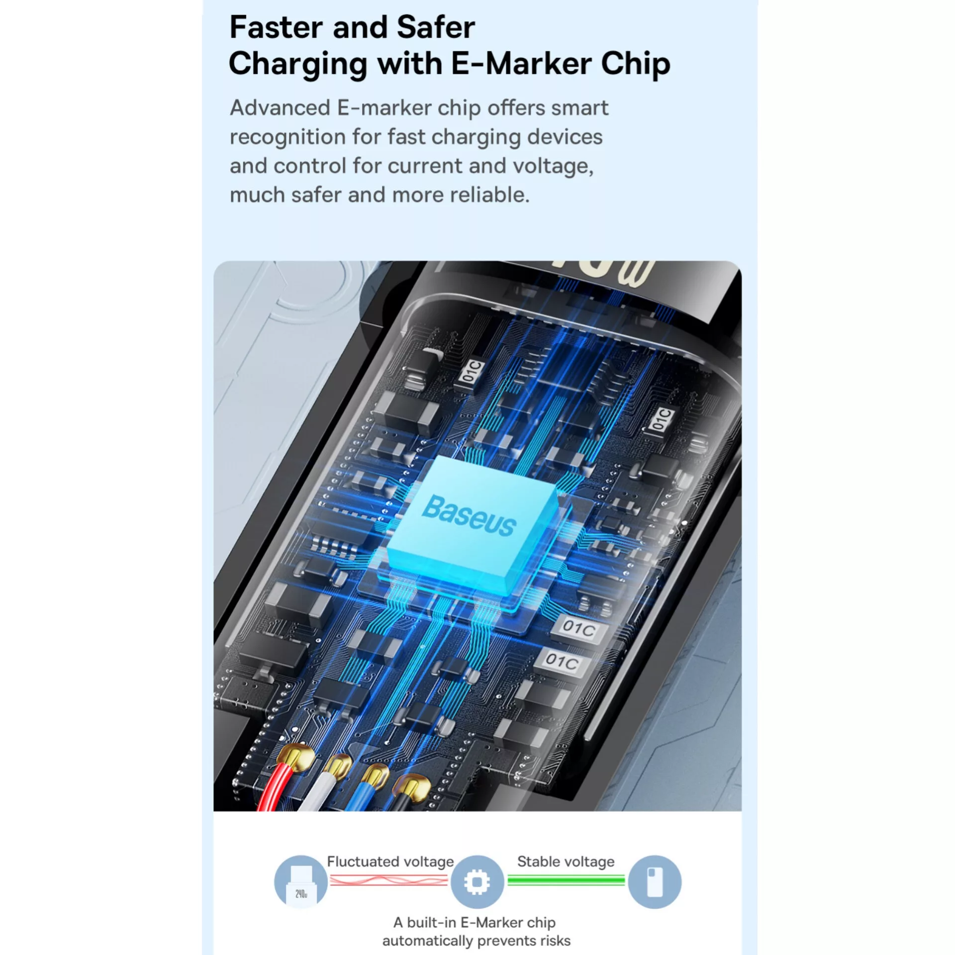 کابل تبدیل USB-C باسئوس مدل (TUNGSTEN (240W طول 1 متر