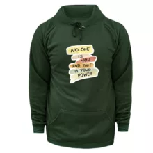 هودی زنانه مدل هیچکس رنگ یشمی