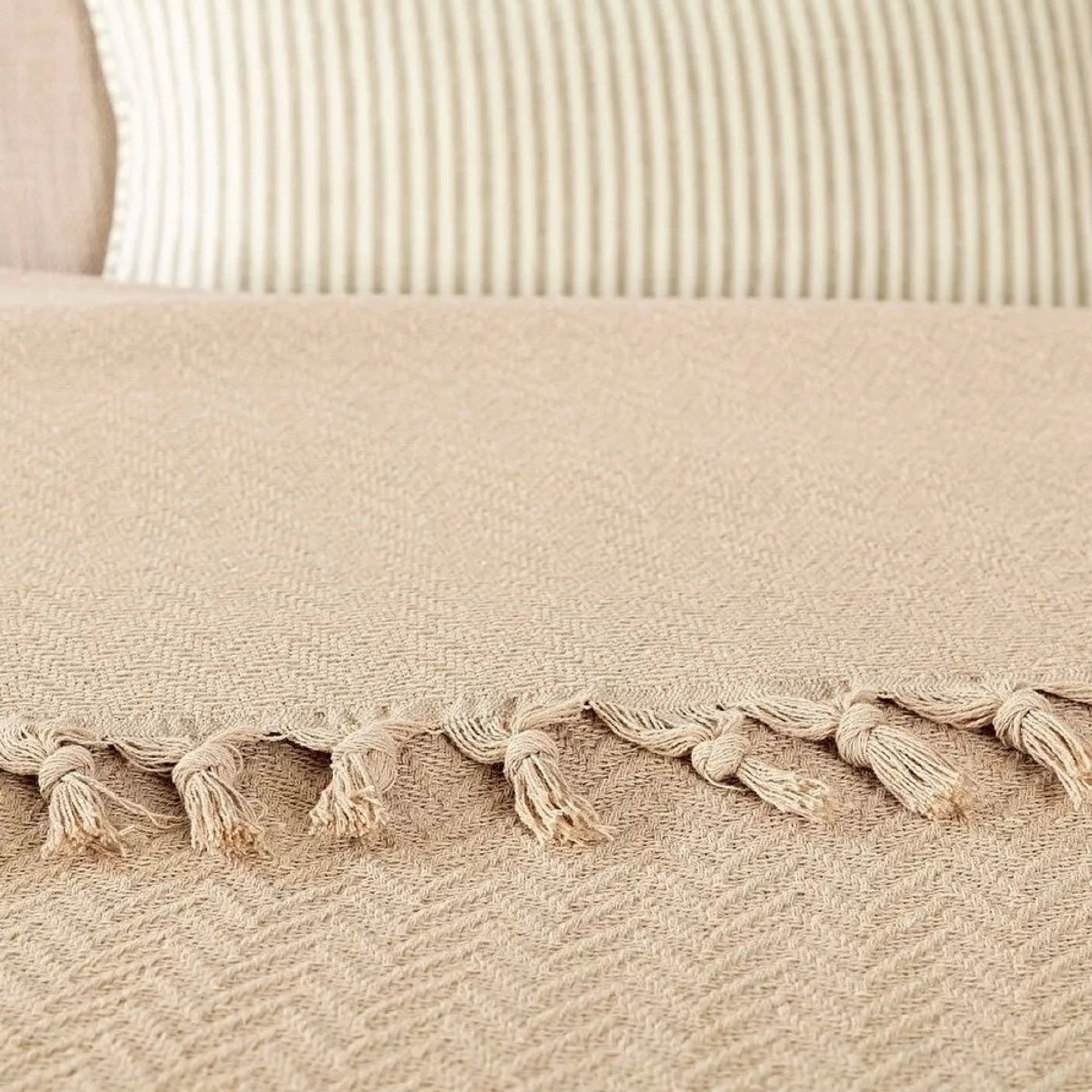 روتختی مادام کوکو مدل Stephane Bej Yatak Ortusu دو نفره سایز 240×220 سانتی متر