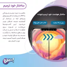 محافظ صفحه نمایش شفاف بینگو مدل Tough مناسب برای گوشی موبایل شیائومی Poco X6 Proبه همراه محافظ پشت گوشی