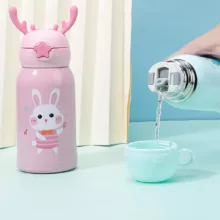فلاسک کودک مدل شاخ گوزن طرح خرگوش گنجایش 0.5 لیتر