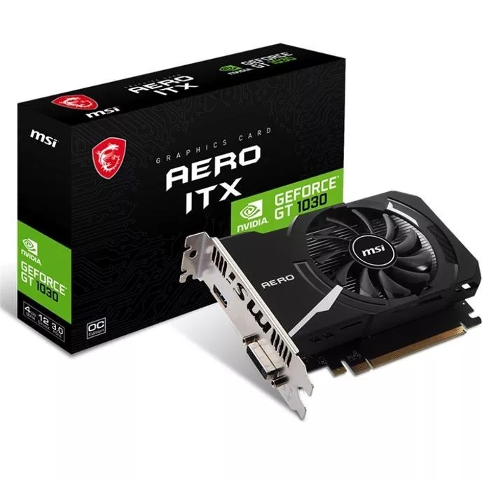 کارت گرافیک مبتنی بر NVIDIA ام اس آی مدل GT 1030 Aero ITX 4GD4 OC