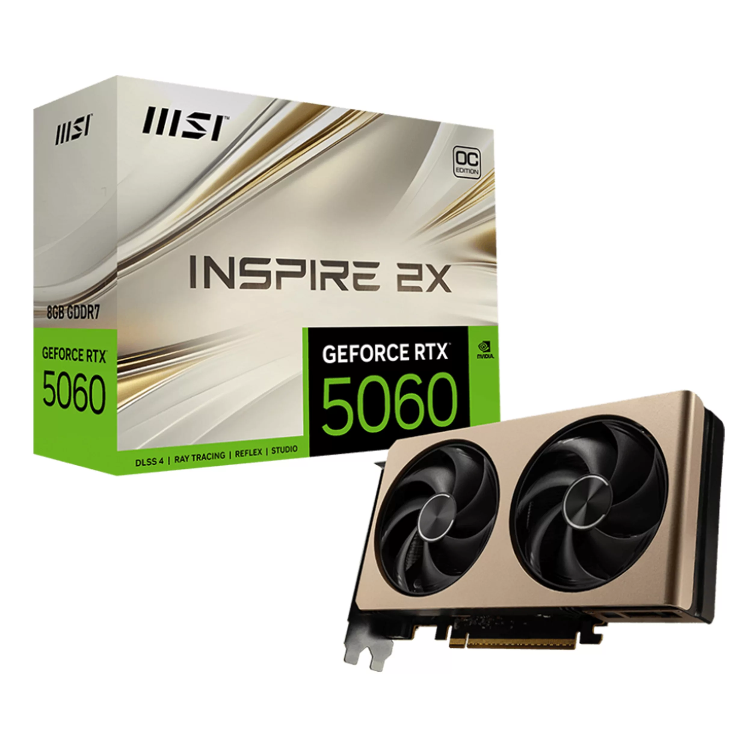 کارت گرافیک ام اس آی مدل RTX 5060 8G INSPIRE 2X OC
