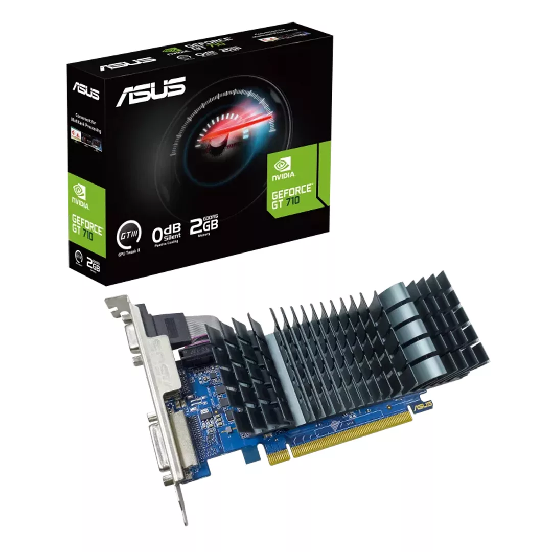کارت گرافیک مبتنی بر NVIDIA ایسوس مدل GeForce GT710-SL-2GD5-BRK-EVO
