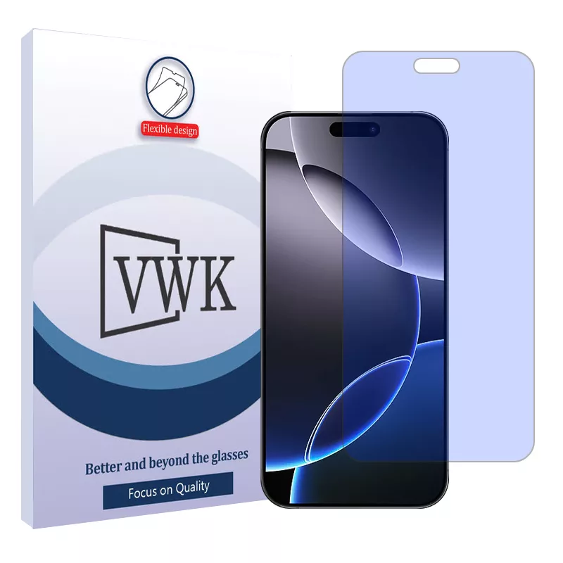 محافظ صفحه نمایش آنتی بلو وی دبلیو کی مدل Tough مناسب برای گوشی موبایل اپل iPhone 16 Pro Max