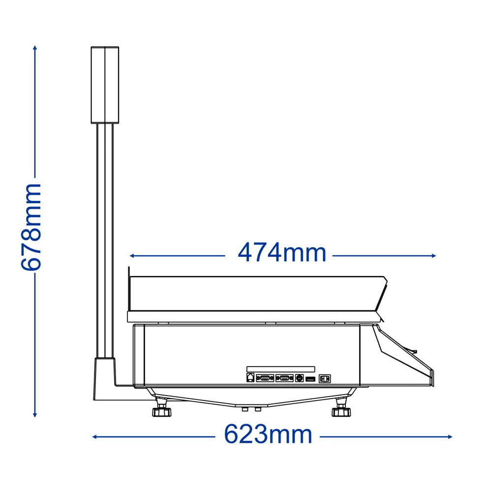ترازو فروشگاهی محک مدل 14000Pro با ظرفیت 70کیلوگرم