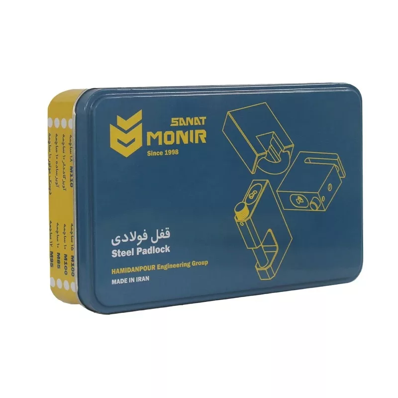 قفل کتابی منیر صنعت مدل دیسک موتور