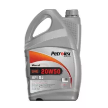 روغن موتور خودرو بنزینی، گازسوز (CNG یا LPG)، تنفس طبیعی پترولکس مدل SJ ۴.۵L SJ 20W-50 حجم 4.5 لیتر