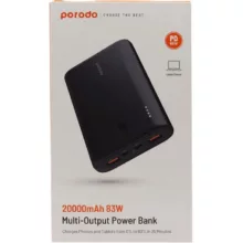 پاوربانک پرودو مدل PD-PBFCH016 ظرفیت 20 هزار میلی آمپر ساعت