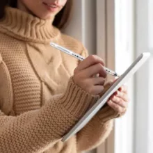 قلم لمسی پاورولوجی مدل Transparent pencil pro