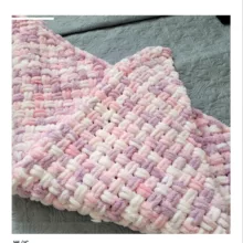 شال مبل وتخت طرح پافی سایز 100×90 سانتی متر