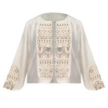 کت رسمی زنانه مدل لینن خرج کار هندی کد AK1392