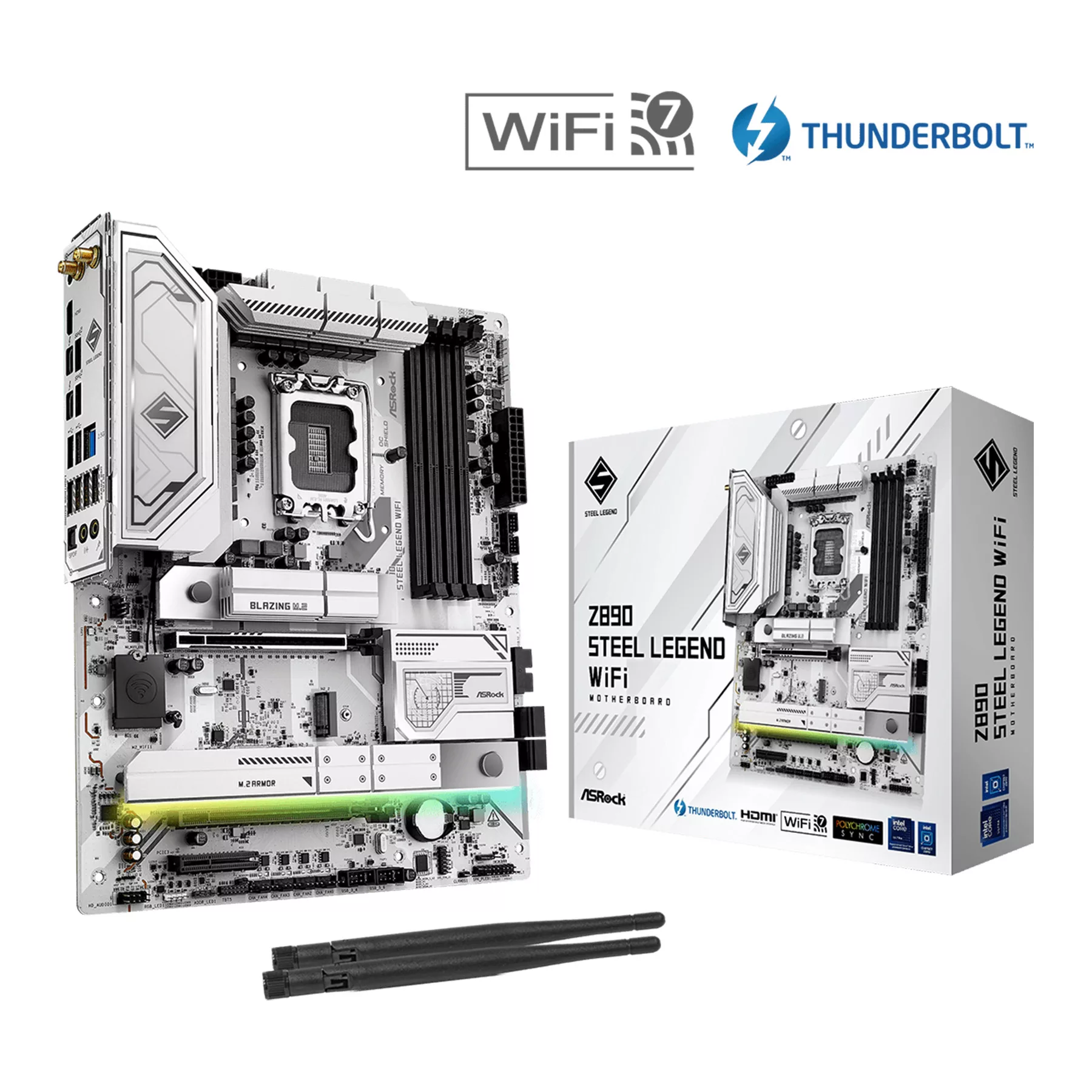 مادربرد ازراک مدل Z890 Steel Legend WiFi