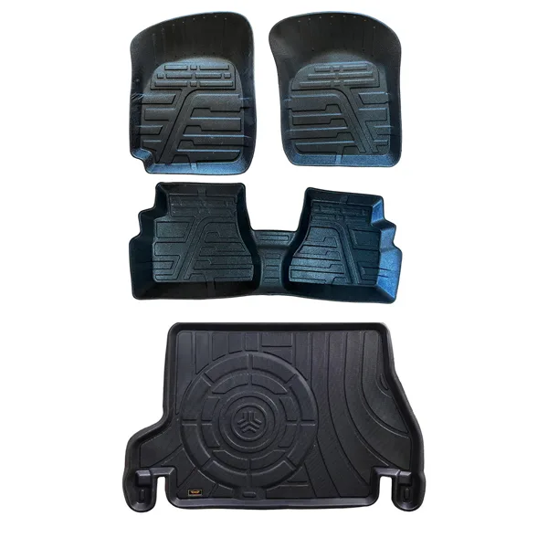 کفپوش سه بعدی خودرو مدل بابول مناسب برای پراید صبا به همراه کفپوش صندوق