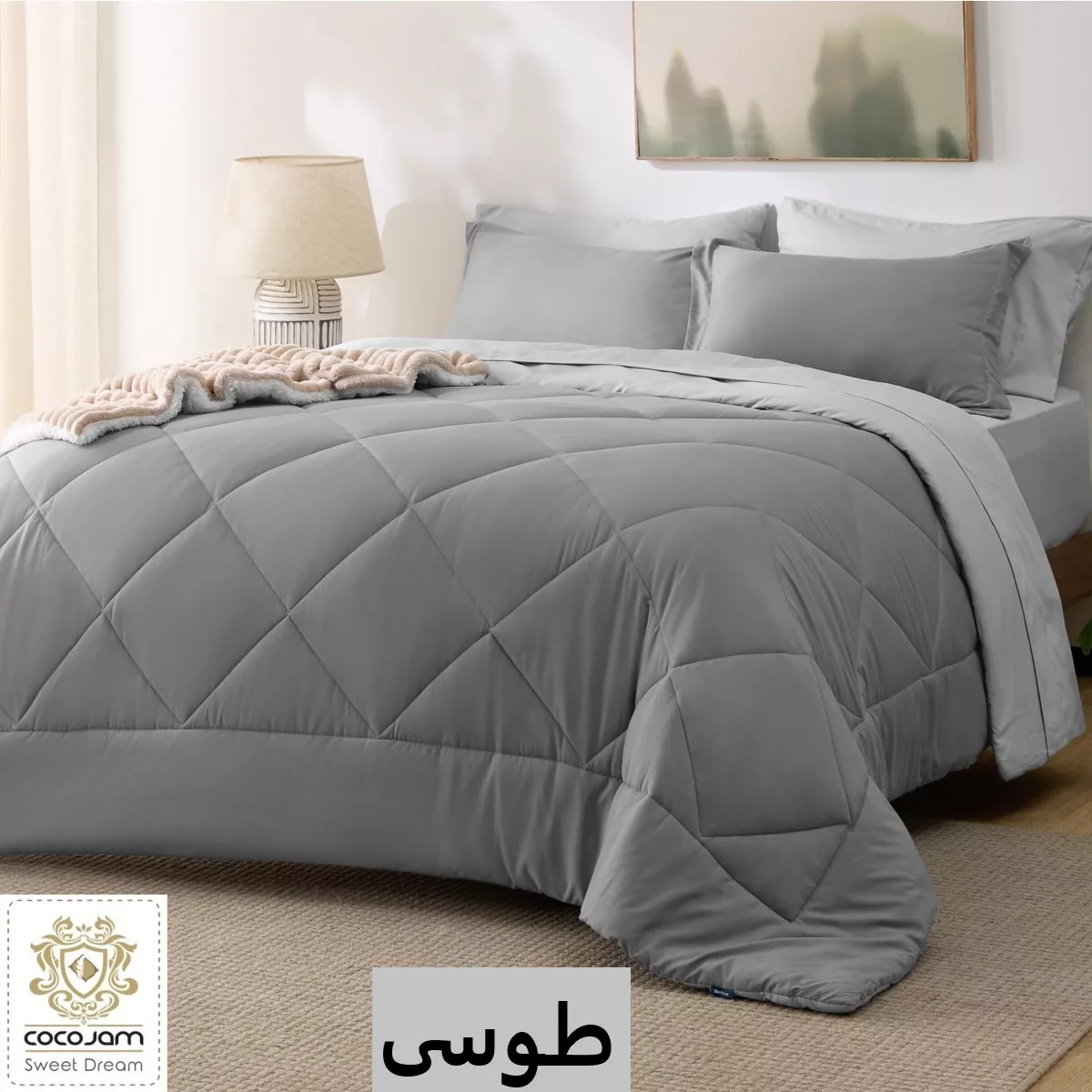 سرویس روتختی یک نفره 4 تکه کوکو جم مدل فرنو